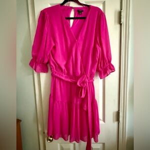 Halogen faux wrap dress